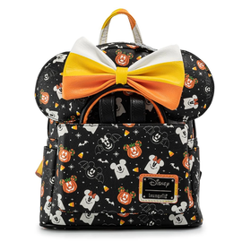 Loungefly: Disney Mickey and Minnie Candy Corn Mini Backpack and Headband Set - Bards & Cards