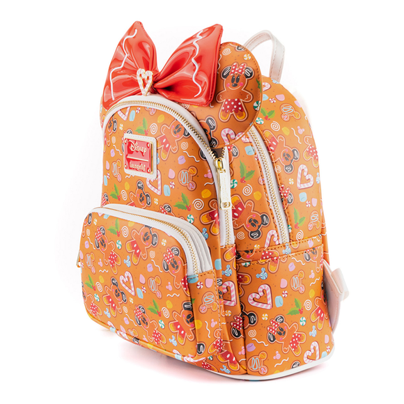 Loungefly: Disney Ginger Bread Micky and Minnie Mini Backpack and Headband Set - Bards & Cards