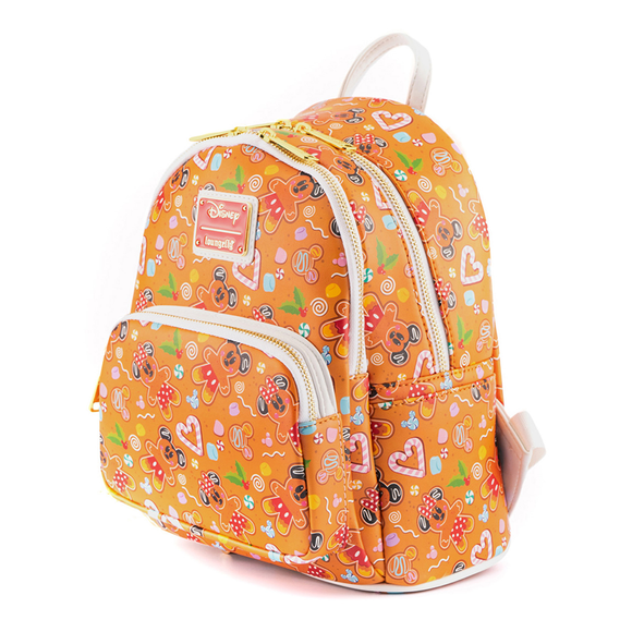 Loungefly: Disney Ginger Bread Micky and Minnie Mini Backpack and Headband Set - Bards & Cards