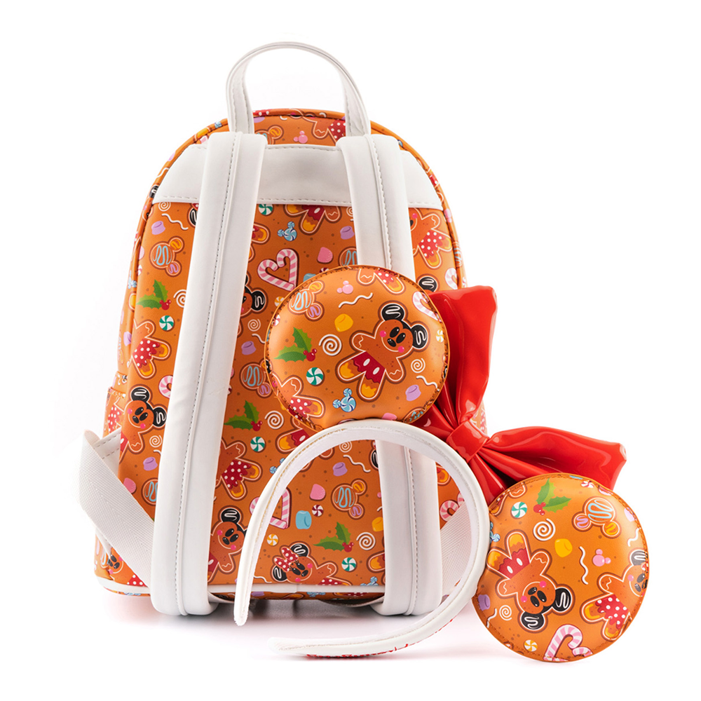 Loungefly: Disney Ginger Bread Micky and Minnie Mini Backpack and Headband Set