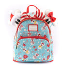 Loungefly: Disney - Minnie and Mickey Snowman Mini Backpack and Headband Set - Bards & Cards