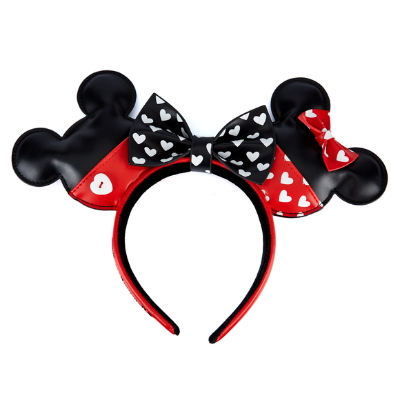 Loungefly: Disney - Mickey And Minnie Valentines Headband - Bards & Cards