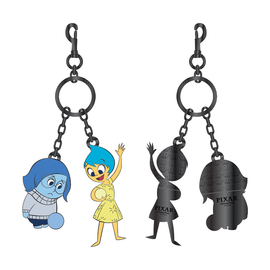 Loungefly: Pixar Inside Out - Joy And Sadness Enamel Keychain - Bards & Cards
