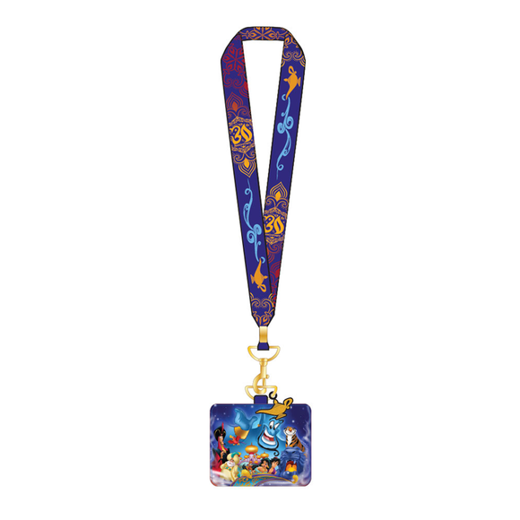 Loungefly: Disney - Aladdin 30th Anniversary Lanyard with Cardholder - Bards & Cards