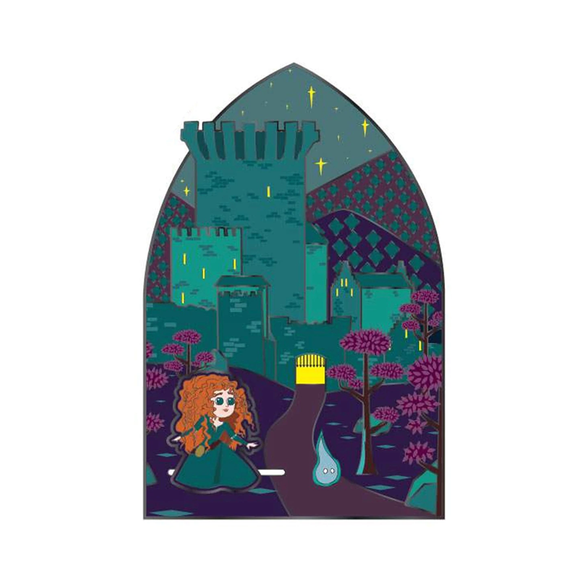 Loungefly: Pixar Brave Castle 3" Collector Box Pin - Bards & Cards