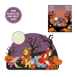 Loungefly: Disney - Winnie The Pooh Halloween Gang 3 Inch Collector Box Pin - Bards & Cards