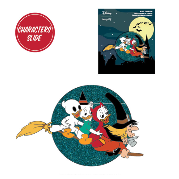 Loungefly: Disney - Huey Dewey And Louie Halloween 3 Inch Collector Box Pin - Bards & Cards