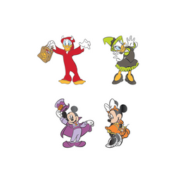 Loungefly: Disney - Mickey & Friends Halloween 4 Piece Pin Set - Bards & Cards