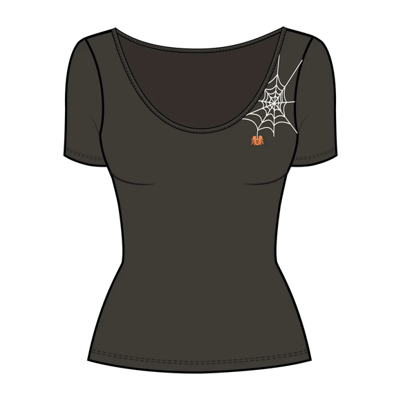 Stitch Shoppe by Loungefly: Disney Mickey Spider Web Kelly Top - Bards & Cards