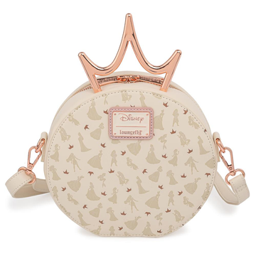 Loungefly: Disney Ultimate Princess Metal Crown Crossbody Bag - Bards & Cards