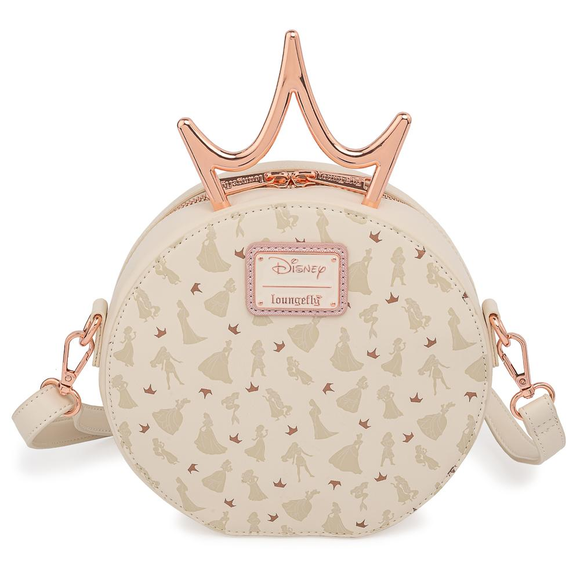 Loungefly: Disney Ultimate Princess Metal Crown Crossbody Bag - Bards & Cards