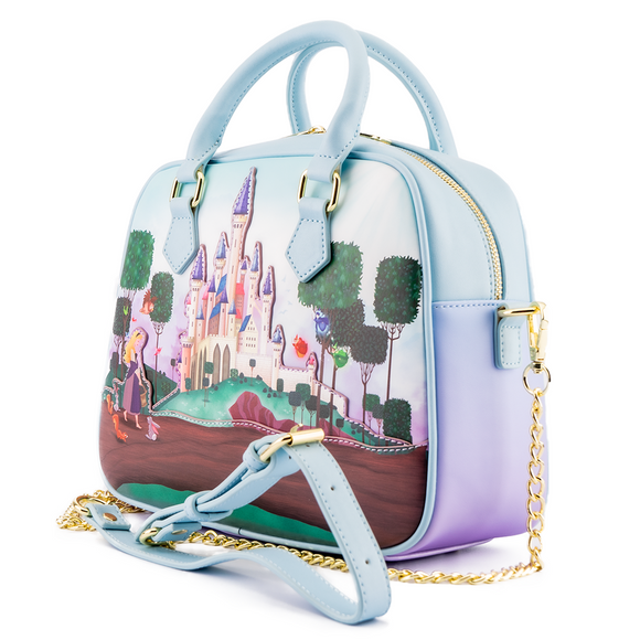 Loungefly: Disney - Princess Castle Series Sleeping Beauty Cross Body Bag - Bards & Cards