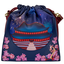 Loungefly: Disney Mulan Castle Cinch Sack Cross Body Bag - Bards & Cards