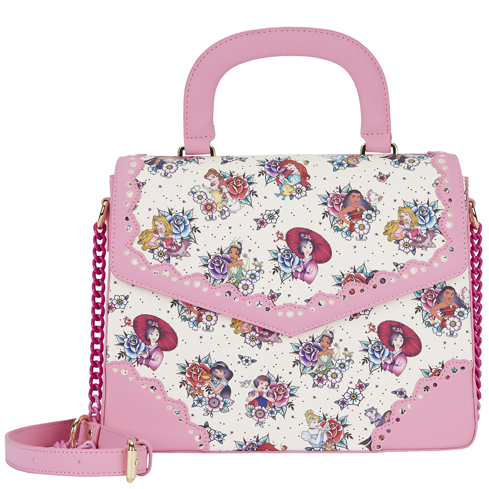 Loungefly: Disney Princess Tattoo Aop Cross Body Bag