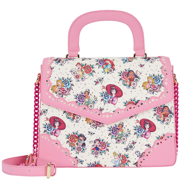 Loungefly: Disney Princess Tattoo Aop Cross Body Bag - Bards & Cards