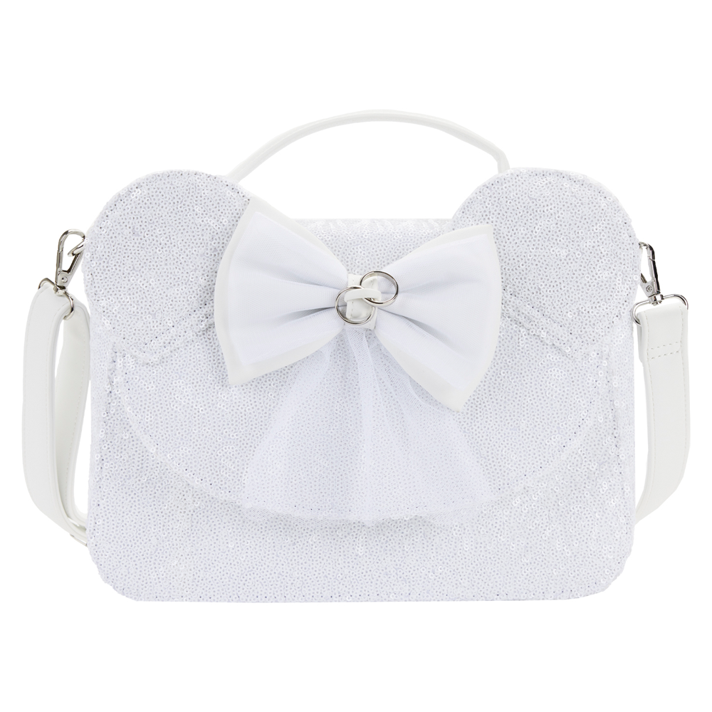 Loungefly: Disney - Minnie Sequin Wedding Cross Body Bag - 0