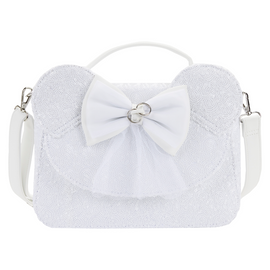Loungefly: Disney - Minnie Sequin Wedding Cross Body Bag - Bards & Cards