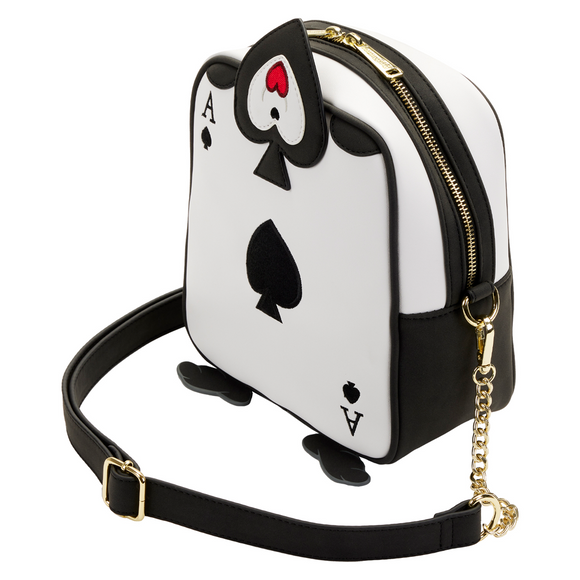 Loungefly: Disney Alice in Wonderland - Ace of Spades Cross Body Bag - Bards & Cards