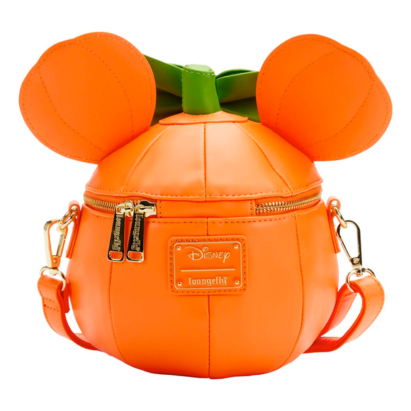 Loungefly: Disney - Glow Face Pumpkin Minnie Figural Cross Body Bag - Bards & Cards