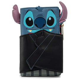 Loungefly: Disney Vampire Stitch Bow Tie Flap Wallet - Bards & Cards