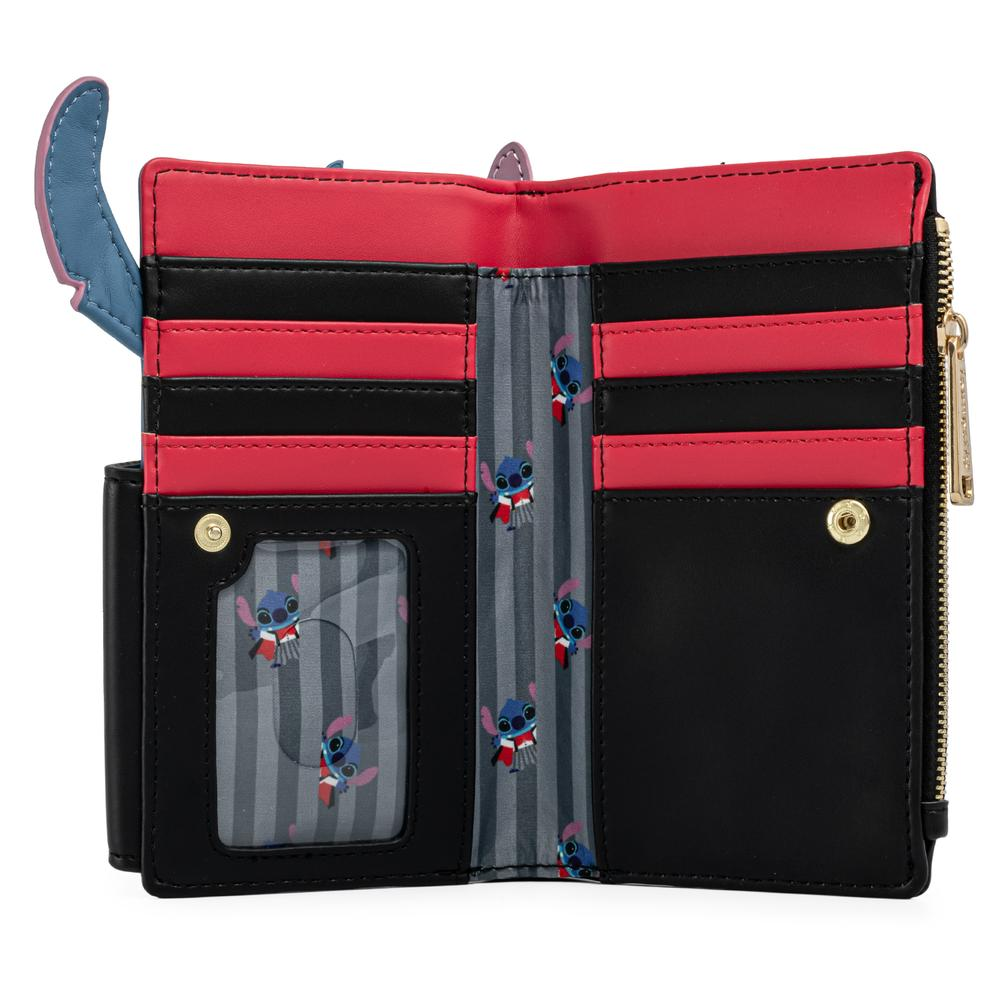 Loungefly: Disney Vampire Stitch Bow Tie Flap Wallet