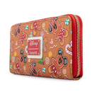 Loungefly: Disney Gingerbread AOP Zip Around Wallet - Bards & Cards