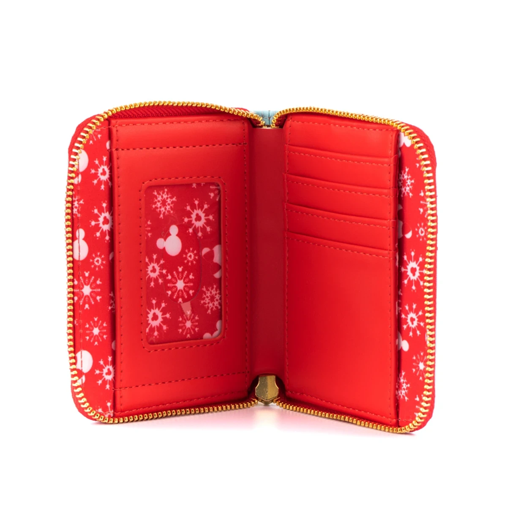 Loungefly: Disney - Snowman Mickey and Minnie Zip Around Wallet