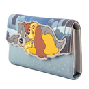 Loungefly: Disney Lady and the Tramp Wet Cement Flap Wallet - Bards & Cards