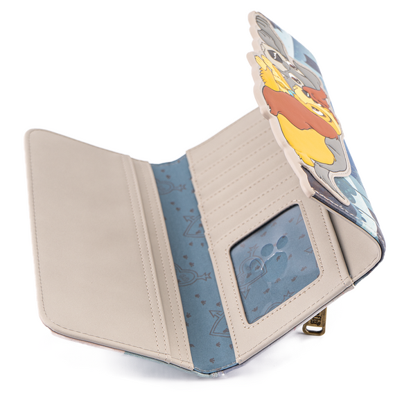 Loungefly: Disney Lady and the Tramp Wet Cement Flap Wallet - Bards & Cards