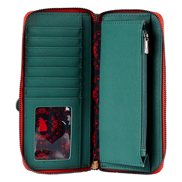 Loungefly: Disney - Villains Scene Series Queen Of Hearts Zip Around Wallet - Bards & Cards