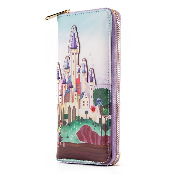 Loungefly: Disney - Princess Castle Series Sleeping Beauty Zip Around Wallet - Bards & Cards