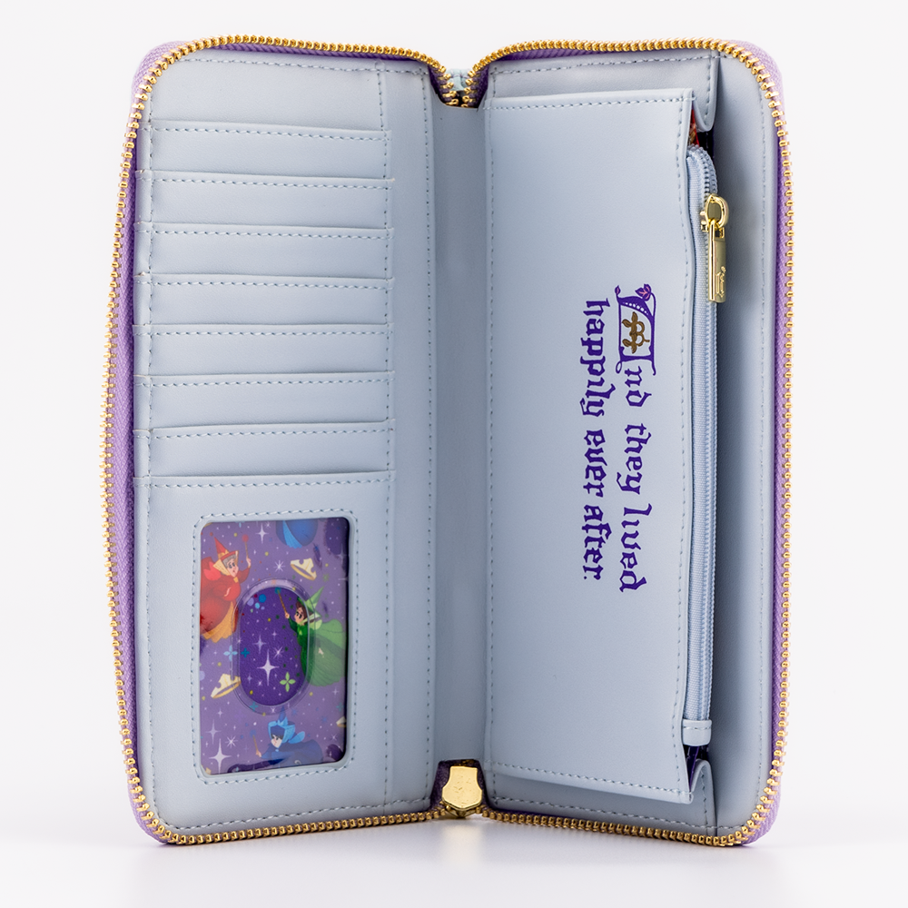 Loungefly: Disney - Princess Castle Series Sleeping Beauty Zip Around Wallet - Bards & Cards
