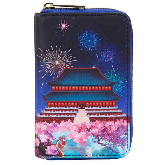 Loungefly: Disney Mulan Castle Zip Around Wallet - Bards & Cards