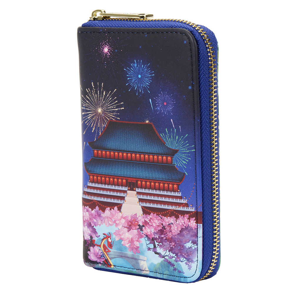 Loungefly: Disney Mulan Castle Zip Around Wallet - 0