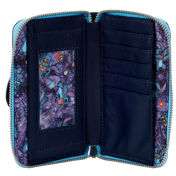 Loungefly: Disney Lilo And Stitch Space Adventure Zip Around Wallet - Bards & Cards