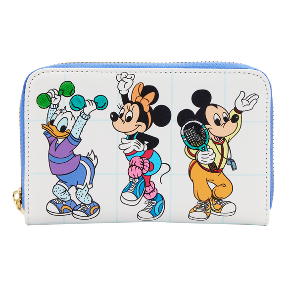 Loungefly: Disney - Mousercise Zip Around Wallet - Bards & Cards