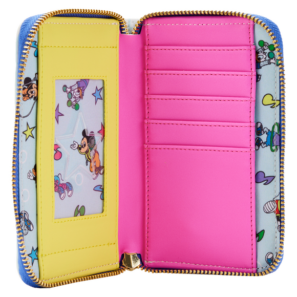 Loungefly: Disney - Mousercise Zip Around Wallet - Bards & Cards