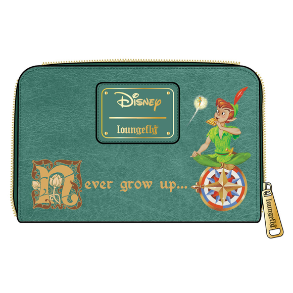 Loungefly: Disney - Peter Pan Book Series Zip Around Wallet - Bards & Cards