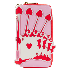 Loungefly: Disney Alice in Wonderland - Aces Of Hearts Zip Around Wallet - Bards & Cards