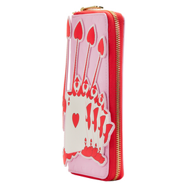 Loungefly: Disney Alice in Wonderland - Aces Of Hearts Zip Around Wallet - Bards & Cards