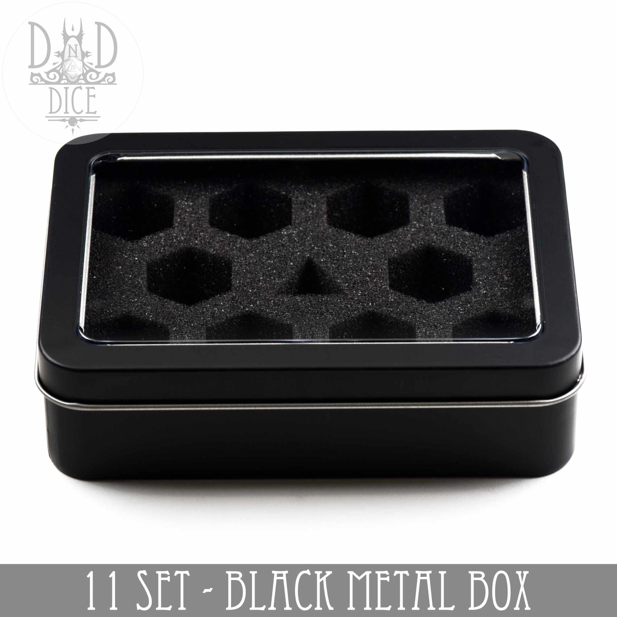 Metal Gift Box - 11 Dice Set - Bards & Cards