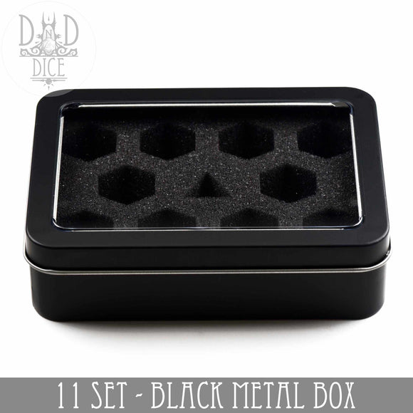 Metal Gift Box - 11 Dice Set - Bards & Cards