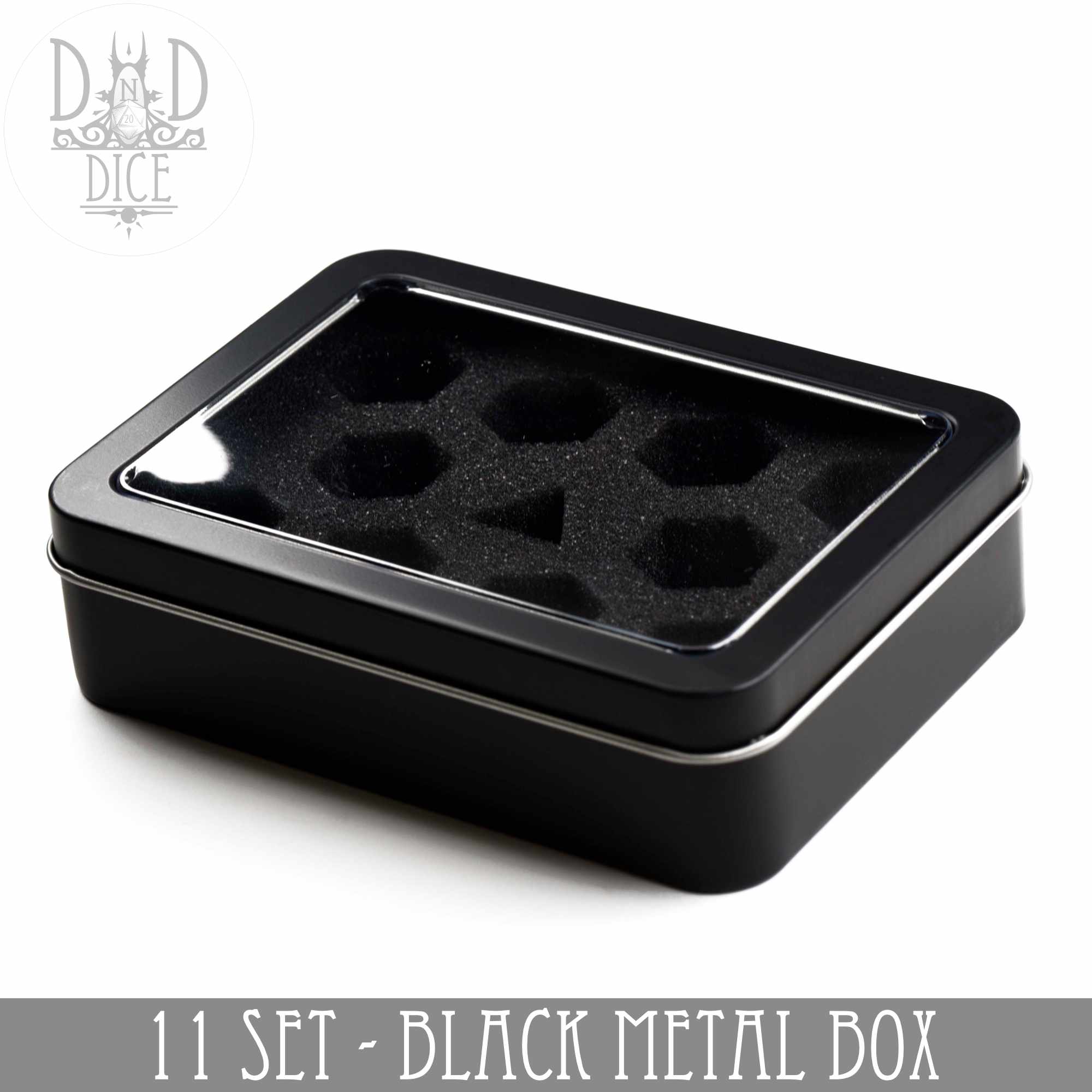 Metal Gift Box - 11 Dice Set - Bards & Cards