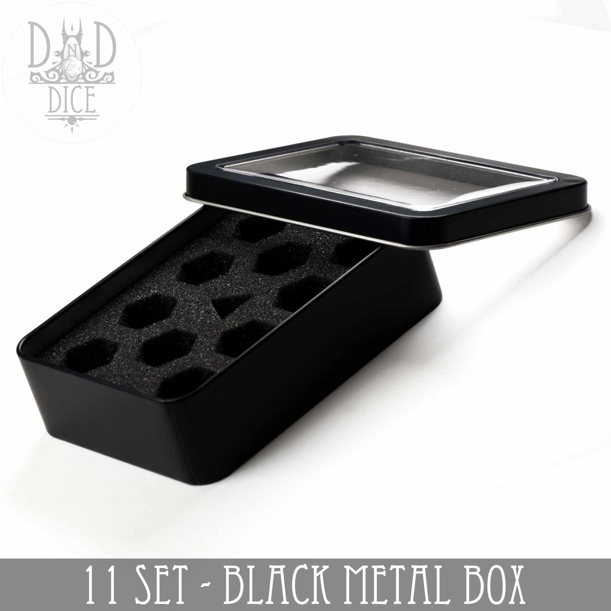 Metal Gift Box - 11 Dice Set - Bards & Cards