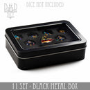 Metal Gift Box - 11 Dice Set - Bards & Cards