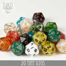 20 Tiny D20s - Bards & Cards