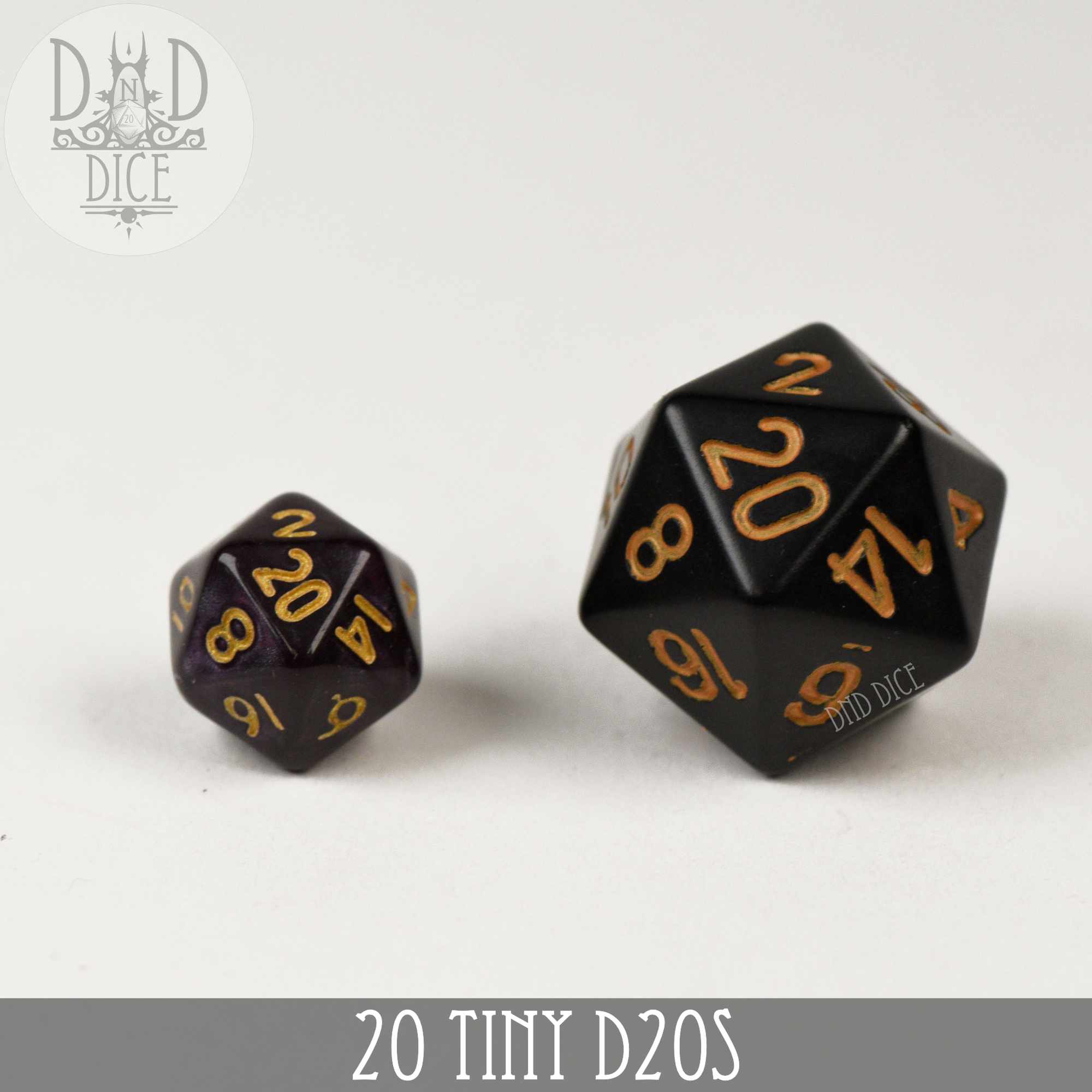 20 Tiny D20s - Bards & Cards