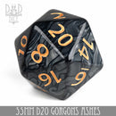 55mm D20 - Gorgons Ashes - Bards & Cards