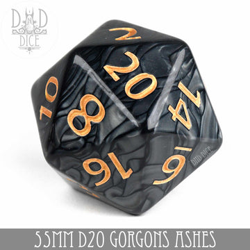 55mm D20 - Gorgons Ashes - Bards & Cards