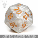 55mm D20 - Soapstone - Bards & Cards